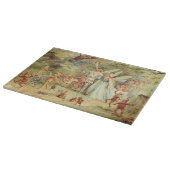 Thumbelina und Prince Wedding, Vintage Mairy Tales Schneidebrett (Ecke)