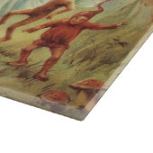 Thumbelina und Prince Wedding, Vintage Mairy Tales Schneidebrett (Ecke)