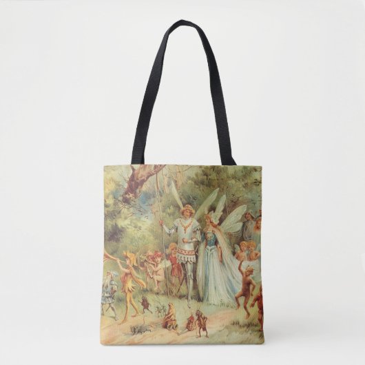 Thumbelina und Prince Wedding, Vintage Mairy Tales Tasche (Vorderseite)