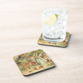 Thumbelina und Prince Wedding, Vintage Mairy Tales Untersetzer (Rechte Seite)