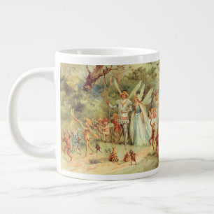 Thumbelina und Prinz Hochzeit, Vintage Märchen Jumbo-Tasse