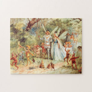 Thumbelinas Hochzeit im Wald Puzzle