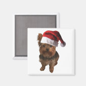 Thumbnail_Weihnachtsmannmütze Yorkie Magnet (Vorderseite/Rückseite)