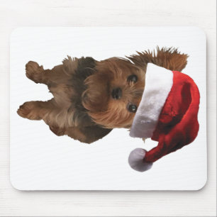Thumbnail_Weihnachtsmannmütze Yorkie Mousepad