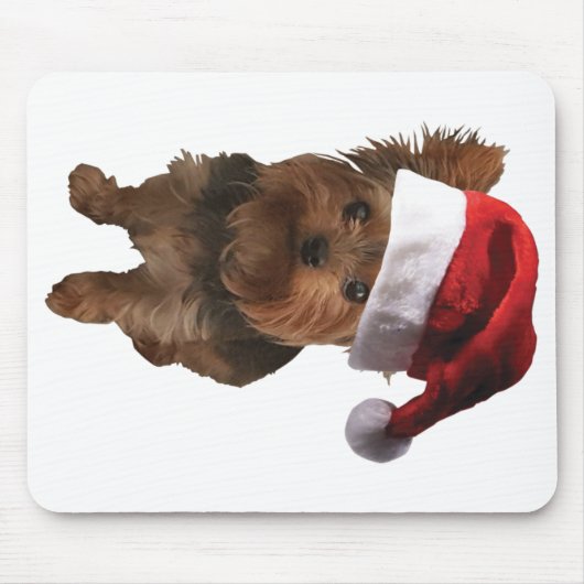 Thumbnail_Weihnachtsmannmütze Yorkie Mousepad (Vorne)
