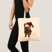 Thumbnail_Weihnachtsmannmütze Yorkie Tragetasche (Vorderseite (Produkt))