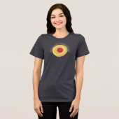 Thumbprint Cookie National Cookie Day Tri-Blend Shirt (Vorderseite voll)