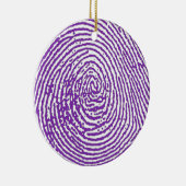 thumbprint FINGERABDRUCK Keramik Ornament (Rechts)