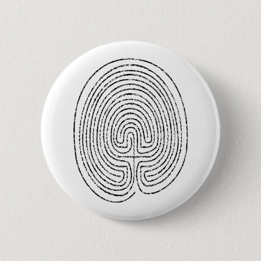Thumbprint Labyrinth - Button (Vorderseite)