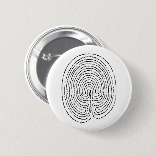 Thumbprint Labyrinth - Button (Vorne & Hinten)