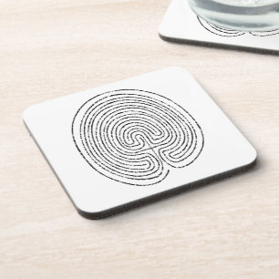 Thumbprint Labyrinth - Getränkeuntersetzer