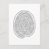 Thumbprint Labyrinth Postkarte (Vorderseite)