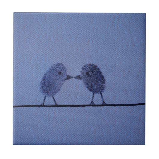 Thumbprint Liebhaber Fliese (Vorderseite)