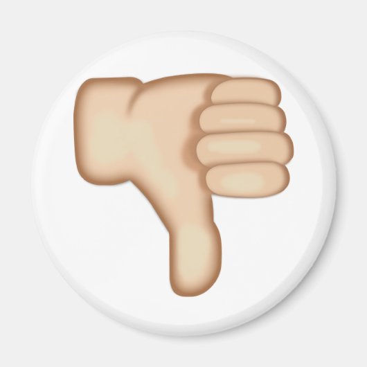 Thumbs Down Sign Emoji Magnet (Vorne)