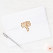 Thumbs Down Sign Emoji Runder Aufkleber (Umschlag)