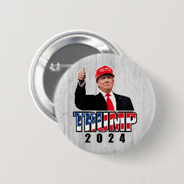 Thumbs Up Donald Trump 2024 Button