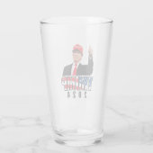 Thumbs Up Donald Trump 2024 Glas (Rückseite)