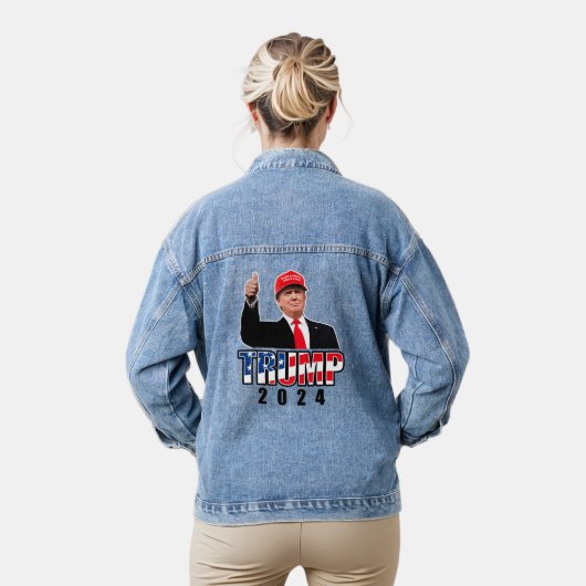 Thumbs Up Donald Trump 2024 Jeansjacke (Modell)