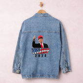 Thumbs Up Donald Trump 2024 Jeansjacke (Hangar)