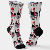 Thumbs Up Donald Trump 2024 Socken (Gewinkelt)