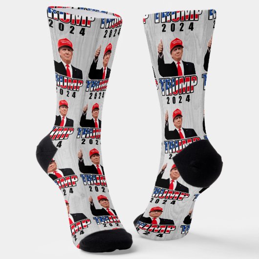 Thumbs Up Donald Trump 2024 Socken (Gewinkelt)
