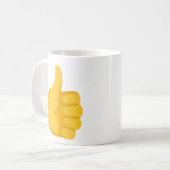 Thumbs Up Emoji Kaffeetasse (Vorderseite Links)