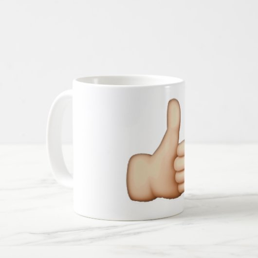 Thumbs Up - Emoji Kaffeetasse (Vorderseite Links)