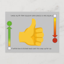 Thumbs Up, Emoji Postkarte