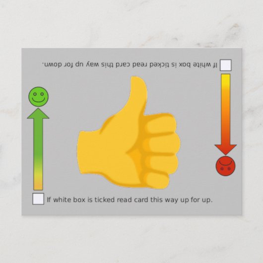 Thumbs Up, Emoji Postkarte (Vorderseite)
