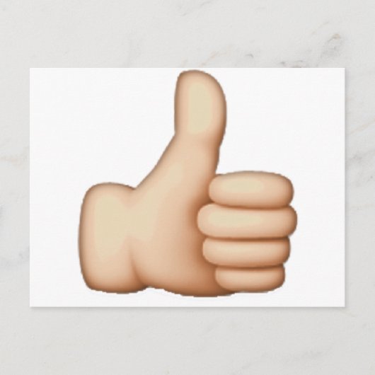 Thumbs Up - Emoji Postkarte (Vorderseite)