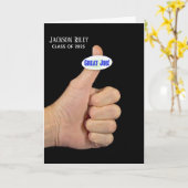 Thumbs Up für Abschluss Karte (Gelbe Blume)