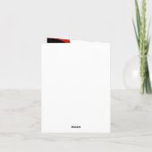 Thumbs Up für den Vater! Vatertag Dankeskarte (Rückseite)