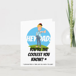 Thumbs Up für den Vater! Vatertag Feiertagskarte