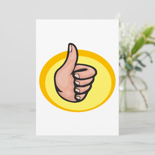 Thumbs Up Gesture Einladung