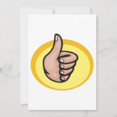 Thumbs Up Gesture Einladung (Vorderseite)