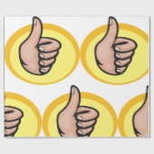 Thumbs Up Gesture Geschenkpapier (Flach)
