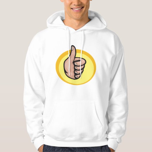 Thumbs Up Gesture Hoodie (Vorderseite)