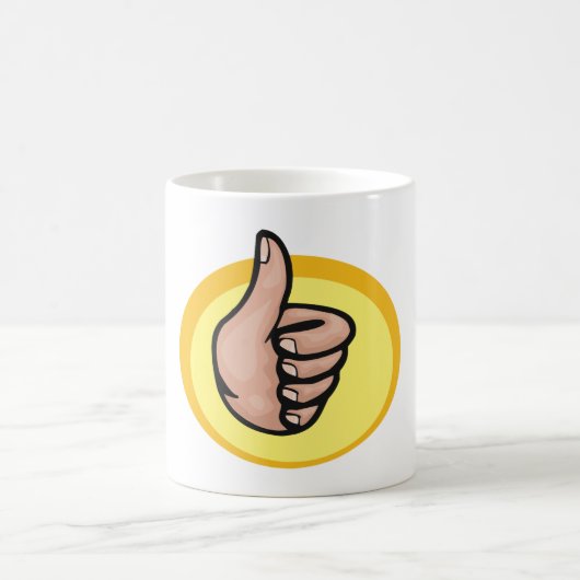Thumbs Up Gesture Kaffeetasse (Mittel)