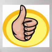 Thumbs Up Gesture Poster (Vorne)