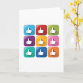 Thumbs Up Grußkarten Karte (Gelbe Blume)