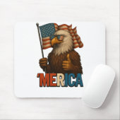 Thumbs Up Merica Eagle Funny und Patriotic Mousepad (Mit Mouse)