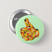 Thumbs up of fruits and vegetables button (Vorne & Hinten)