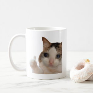 Thumbs Up Ok Cat Meme Tasse Doppelseitig
