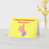 Thumbs Up Produkte. Karte (Gelbe Blume)