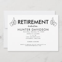 Thumbs Up Retirement Party "It's About Time" B/W