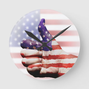 Thumbs up! runde wanduhr