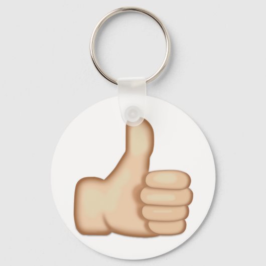 Thumbs Up Sign Emoji Schlüsselanhänger (Vorderseite)