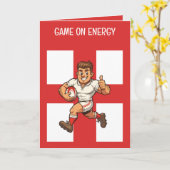 Thumbs-Up Try Run Cheerful Rugby Hero Karte (Gelbe Blume)