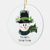 Thumpity Thump Thump - Snowman Keramik Ornament (Links)