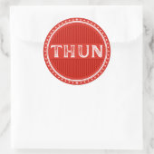 Thun City Pride Emblem – Swiss Identity Runder Aufkleber (Tasche)